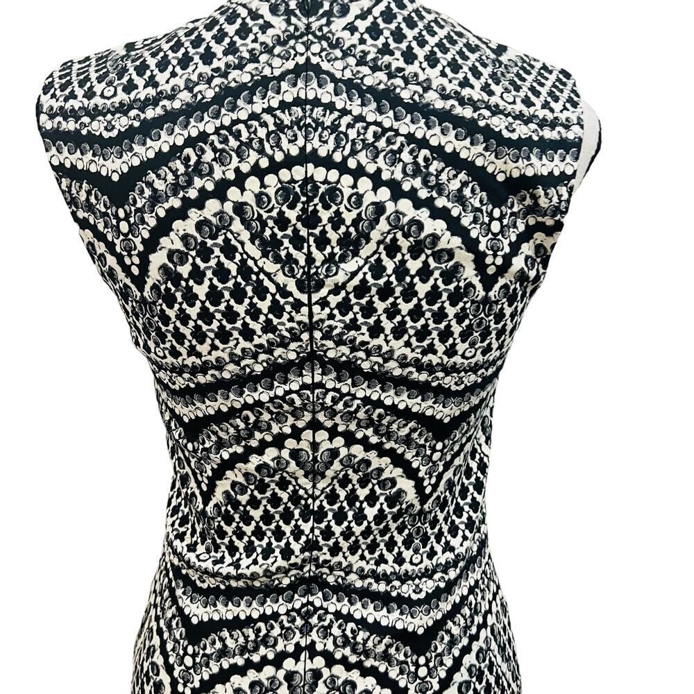 Diane Von Furstenberg DVF Pentra Jacquard Sleeveless dress size 4 - Picture 10 of 11